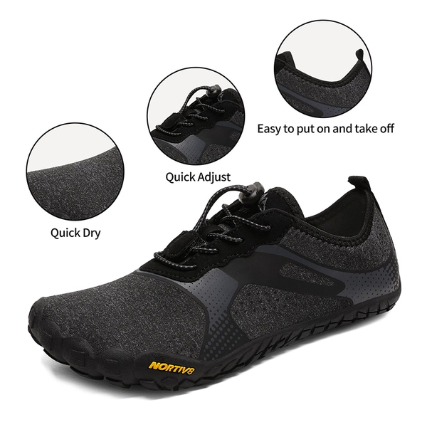 Women Water Shoes for Beach, Lake & More - BLACK DARK GREY - 1